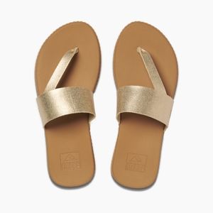 Reef Champagne Gold Cushion Sol Sandals